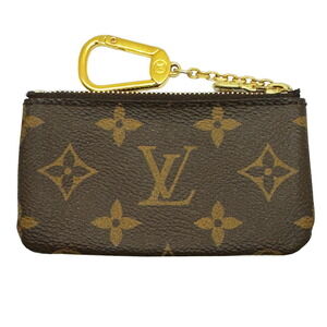 Louis Vuitton Pochette Cles Monogram Card Key Case Wallet Coin Ring